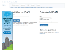 Tablet Screenshot of es.ibancalculator.com